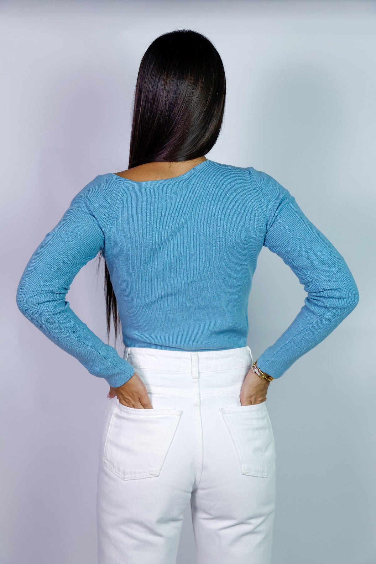 Asymmetric Shoulder Knit Sweater