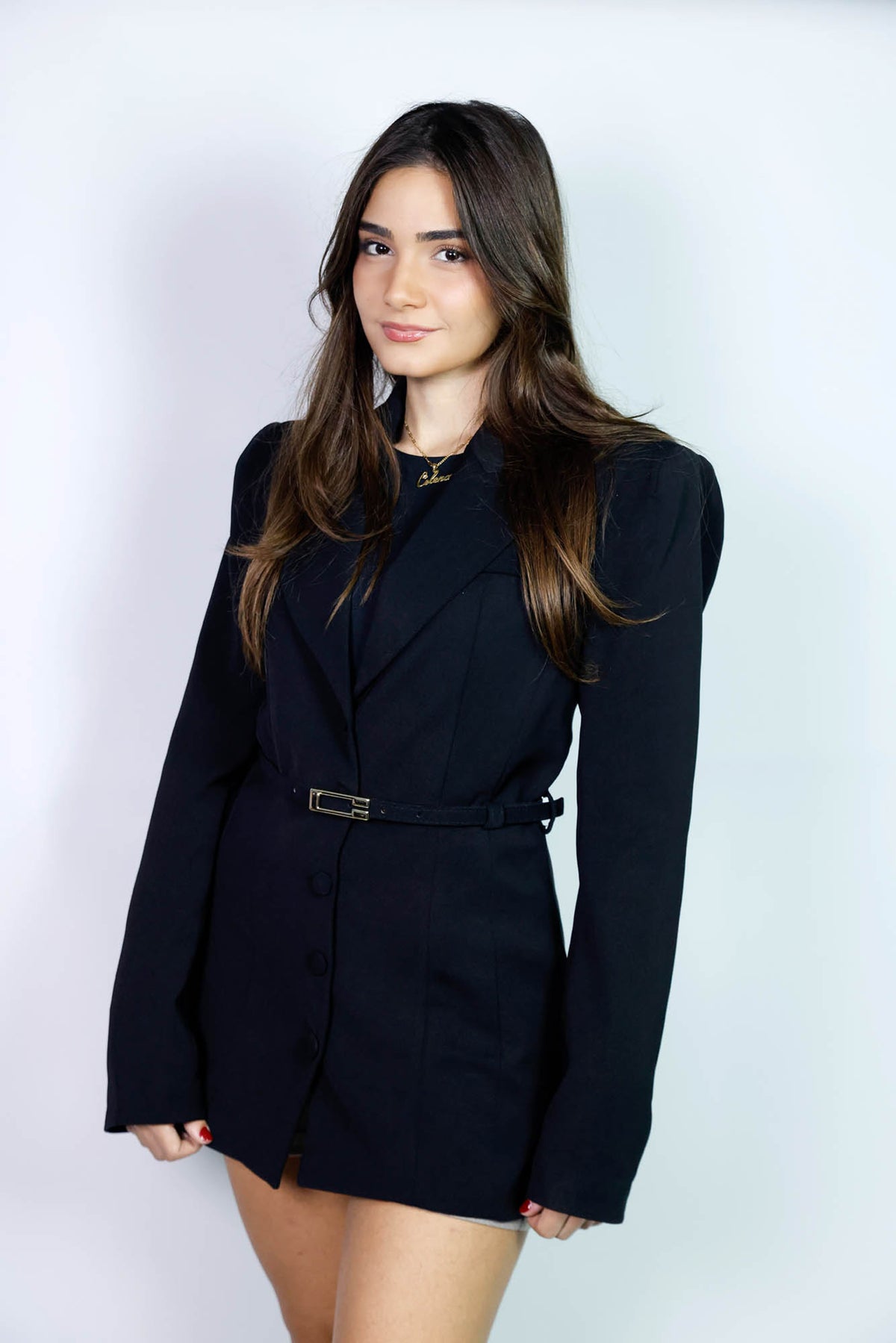 Belted Business Casual Blazer