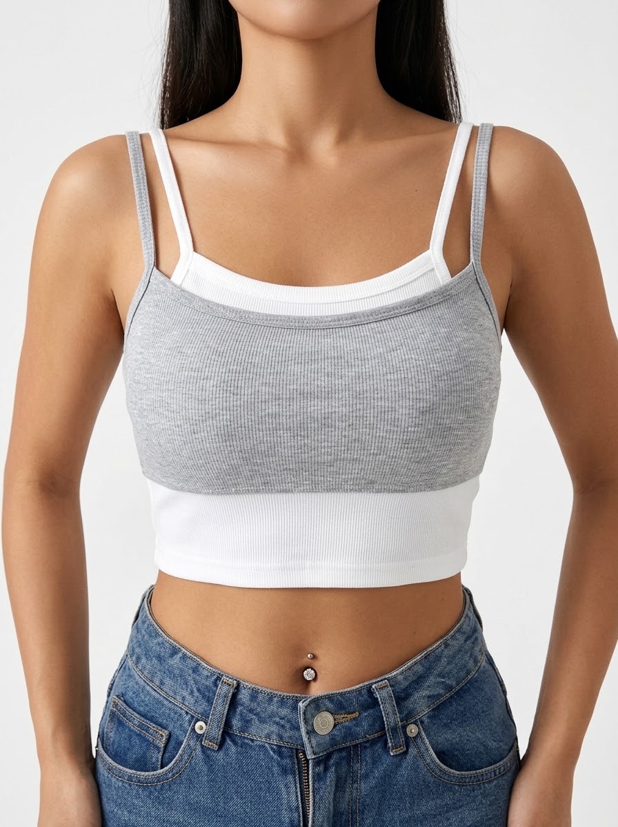 Double-Layered Crop Top