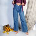 High-Waist Wide-Leg Jeans