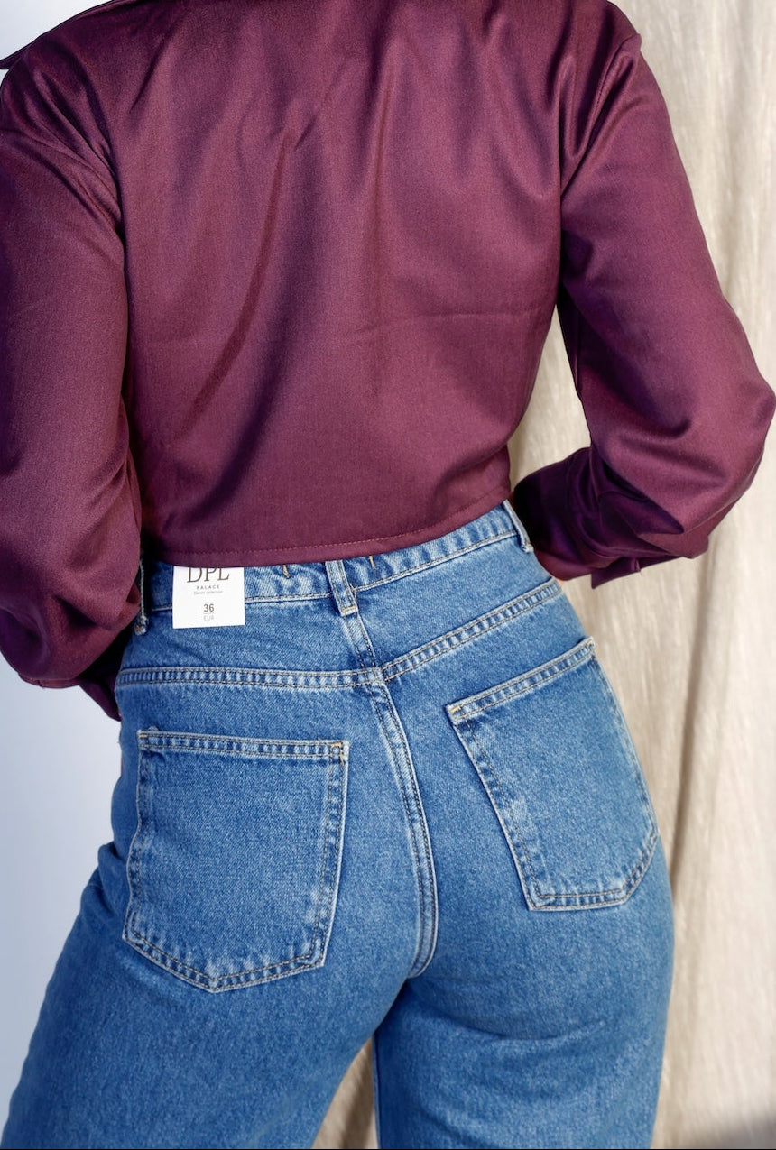High-Waist Wide-Leg Jeans