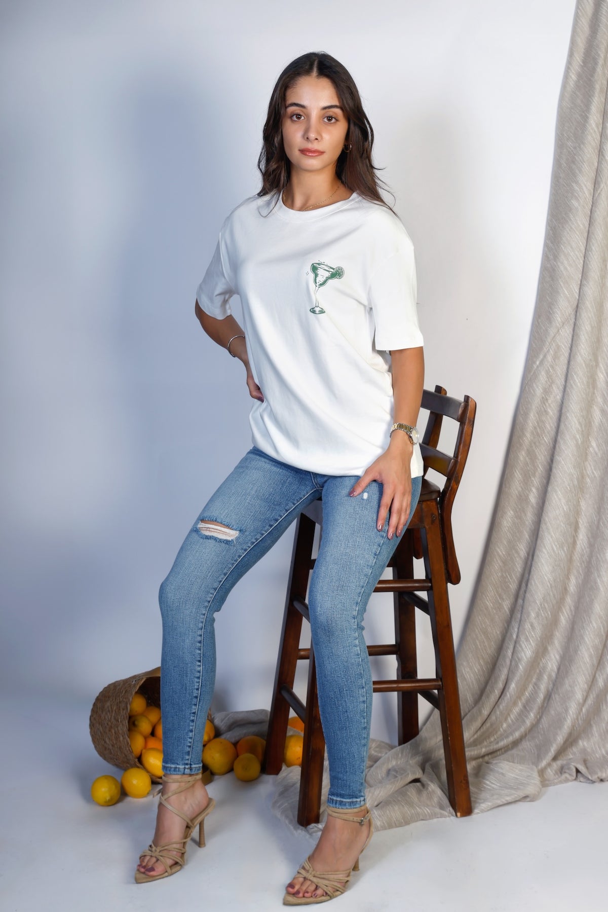 Margarita Oversized Cotton T-shirt