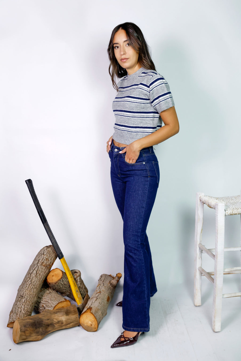 Slay High Waist Flared Jeans