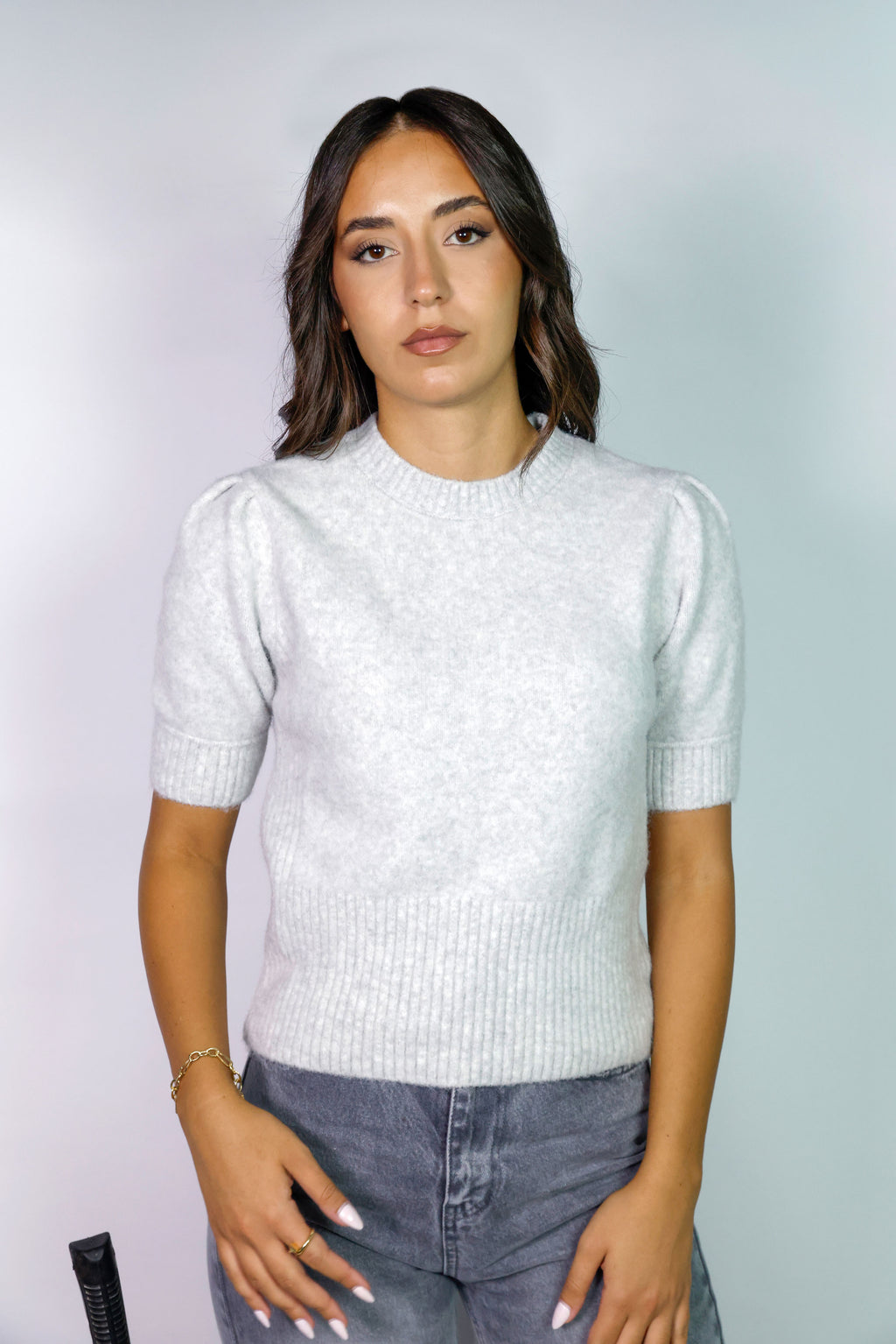 Short Sleeve Knit Top
