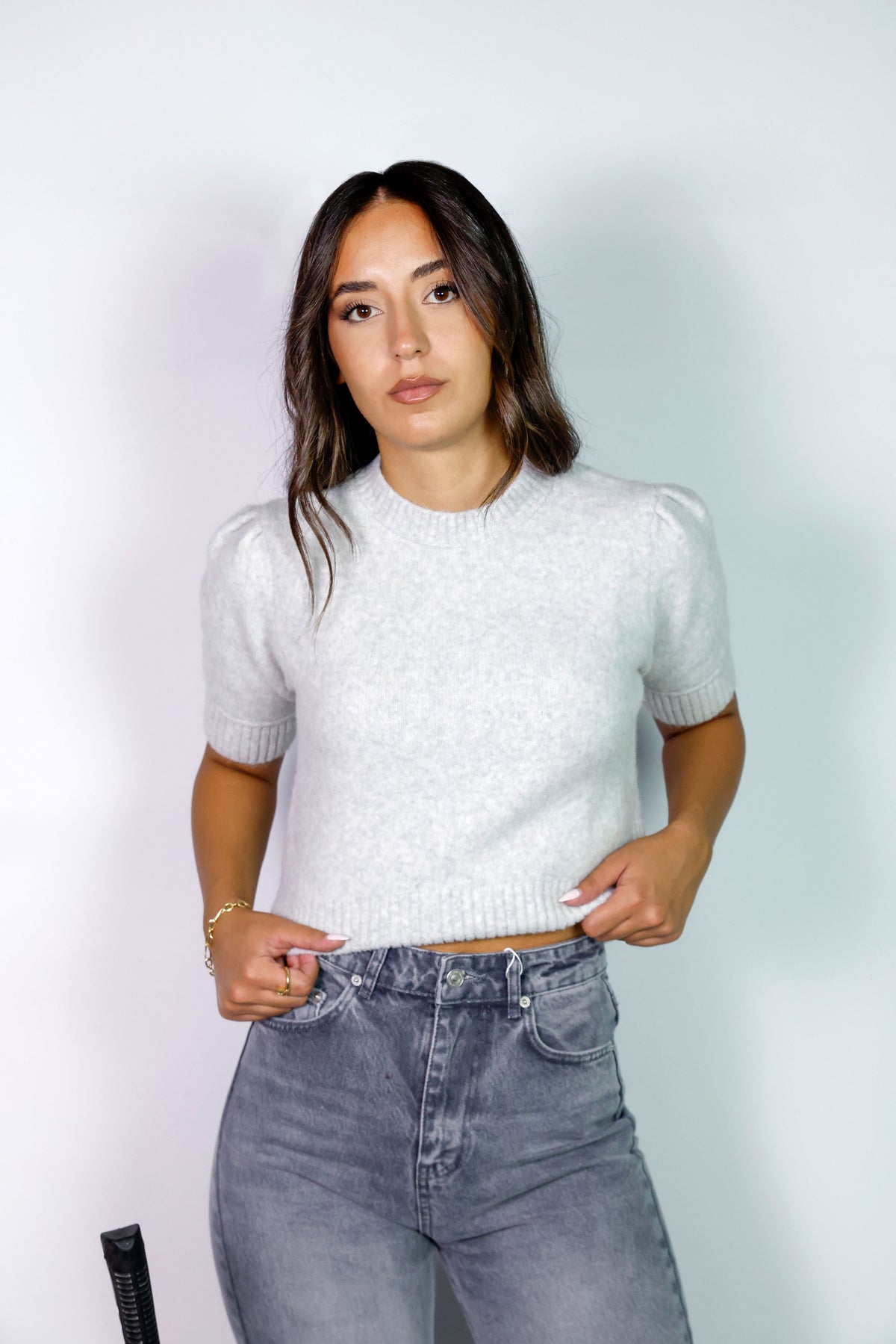 Short Sleeve Knit Top