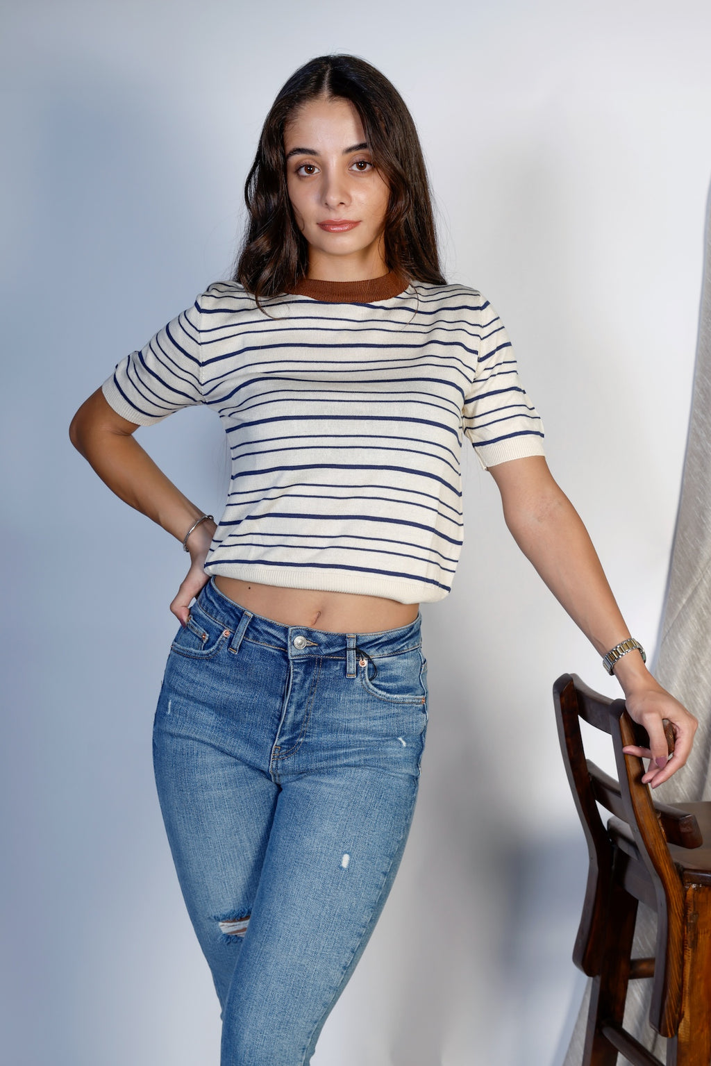 High-Waist Skinny Jeans