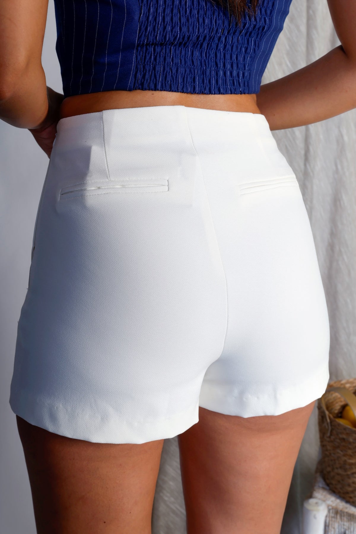 High Waist Skort with Side Zipper