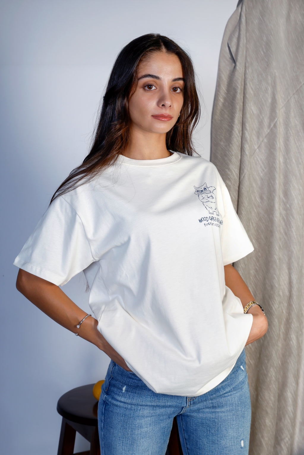 Oversized Squirrel Cotton T-shirt