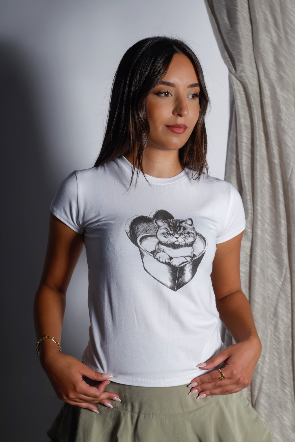 Cotton T-shirt Cat