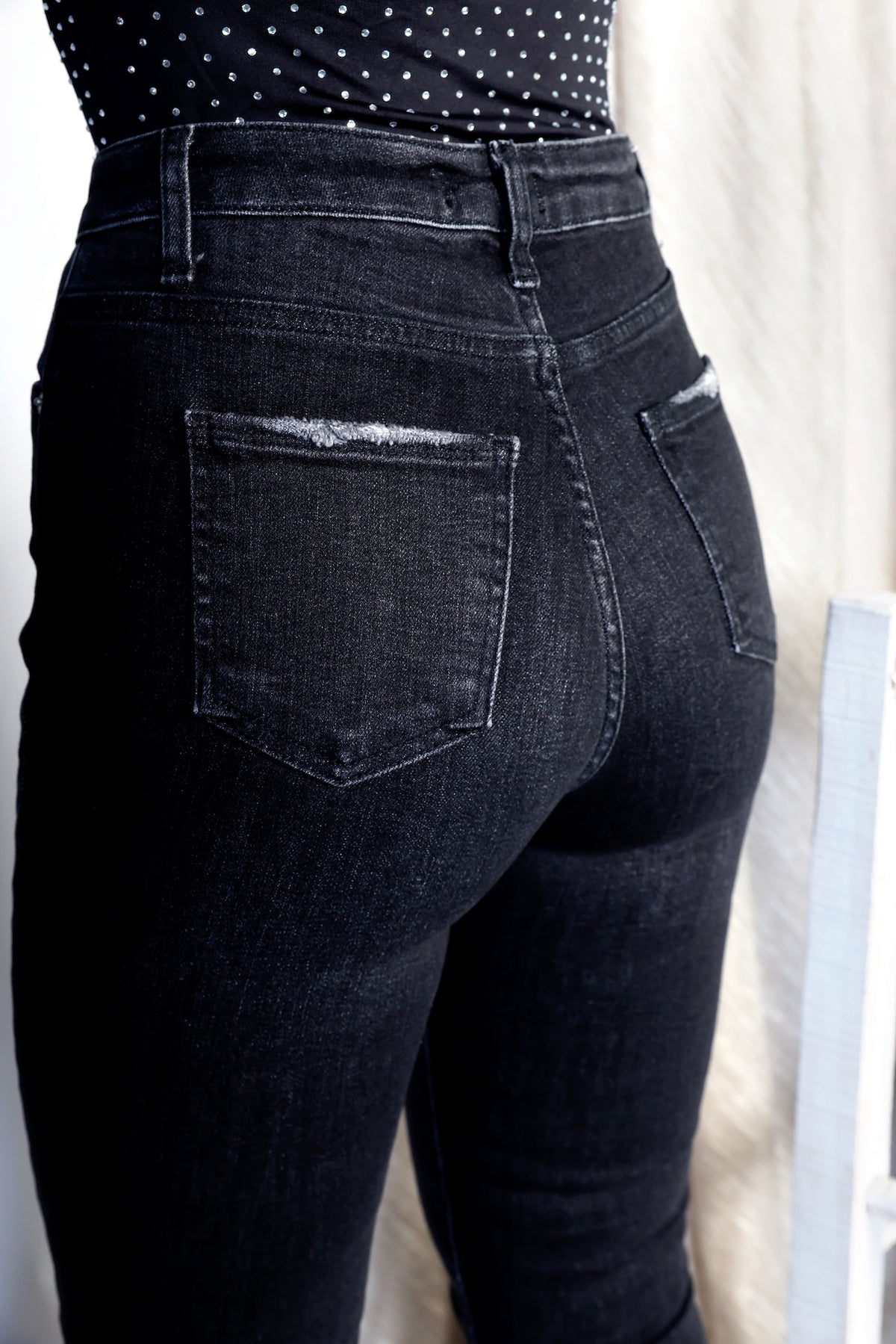 High-Waist Skinny Jeans