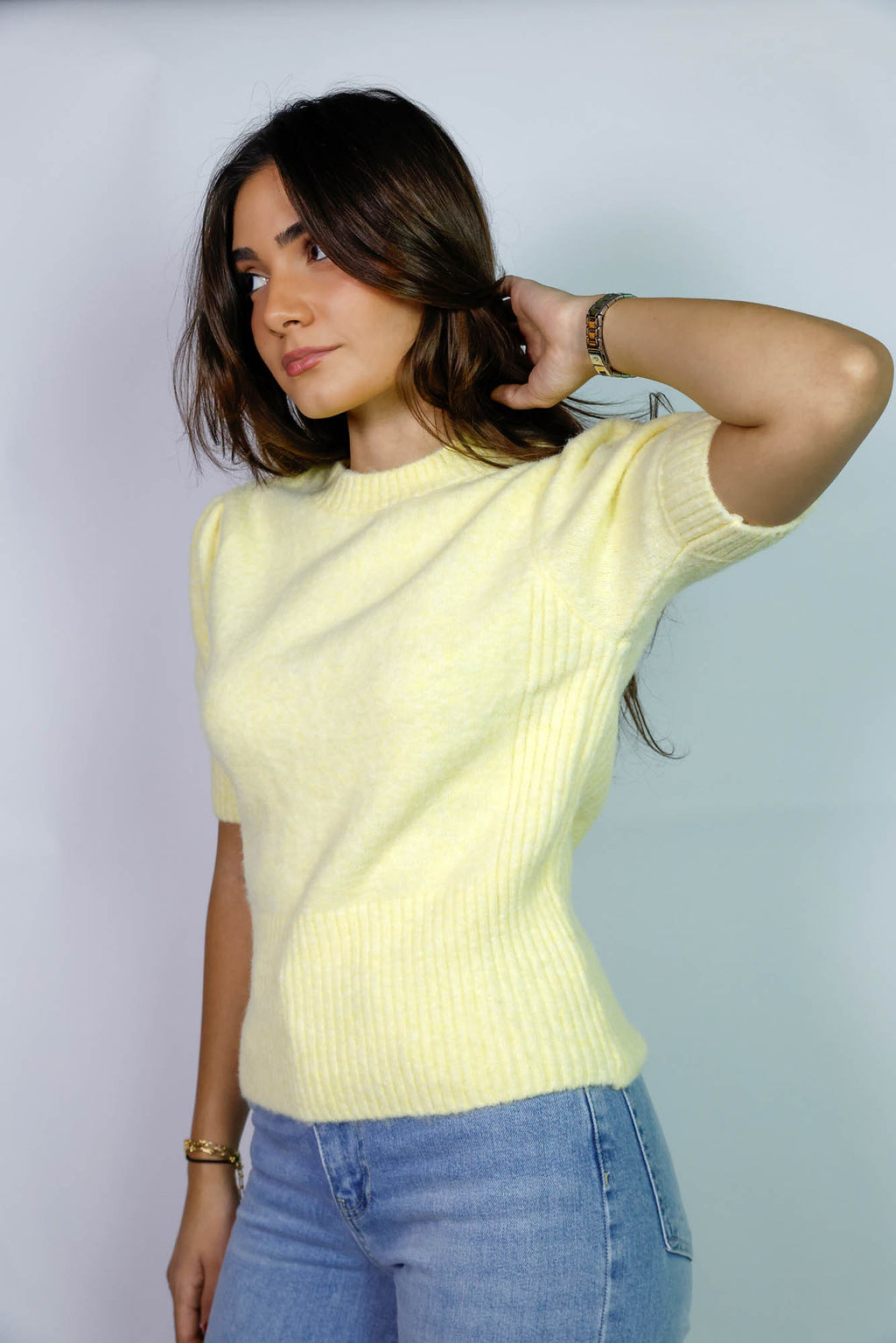 Short Sleeve Knit Top