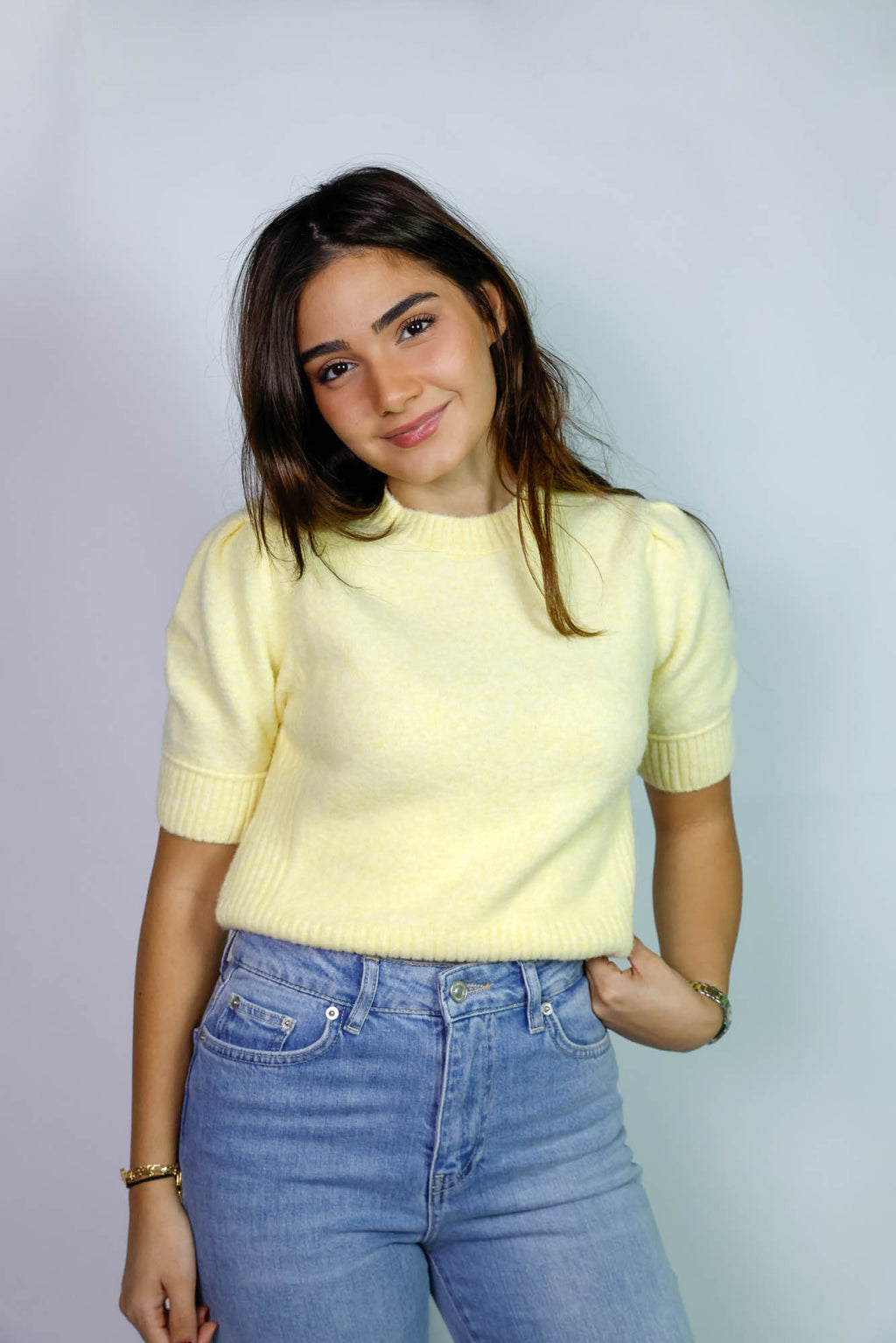 Short Sleeve Knit Top
