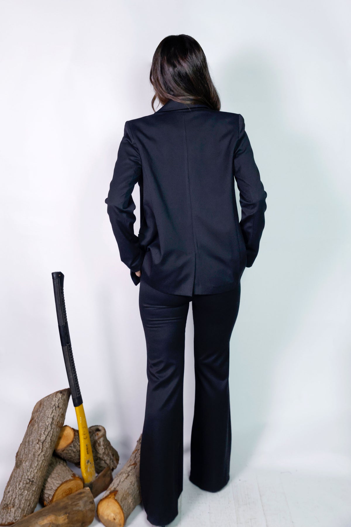 Blazer & Flared Trouser set